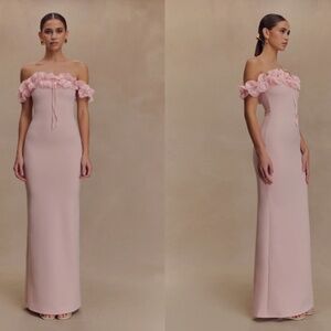 Nova Ruffle Off Shoulder Maxi Dress - Meshki